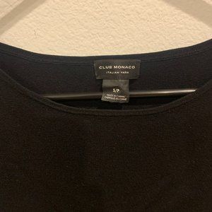 Club Monaco Black Flared Dress